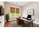 Office with great views, hardwood floors, and modern decor at 16004 Deer River Rd, Charlotte, NC 28278