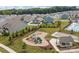 Community playground and pavilion with nearby houses at 181 Atwater Landing Dr, Mooresville, NC 28117