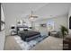 Main bedroom with a ceiling fan and plenty of natural light at 181 Atwater Landing Dr, Mooresville, NC 28117