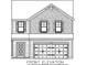 Front elevation blueprint of a house showing door and window details at 22 Porter Nw St # Sw22, Concord, NC 28027