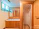 Functional bathroom with a vanity, mirror, and a shower cabin with glass doors at 1405 Northcrest Dr, Albemarle, NC 28001