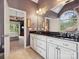 Bathroom features a double vanity, granite countertops, and a large mirror at 418 Sebring Ct, Belmont, NC 28012