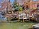 Private boat dock with covered boat lift at 418 Sebring Ct, Belmont, NC 28012