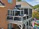 Elevated deck with screened porch and grill at 418 Sebring Ct, Belmont, NC 28012