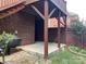 View of covered brick patio and outdoor grill at 19307 Beaufain St, Cornelius, NC 28031