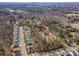 An aerial view showing the neighborhood and the home's proximity to Charlotte, NC at 1206 Mineral Springs Rd, Charlotte, NC 28262