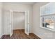 Bright office space features French doors and large window at 210 Giant Oak Ave, Statesville, NC 28677