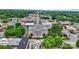 Aerial view of a town's center, showing buildings and streets at 730 Olde England Dr, Lincolnton, NC 28092