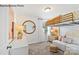 Charming bedroom with built-in bunk bed and stylish decor, creating a functional and fun space at 8104 Haidas Ave # 036, Charlotte, NC 28214