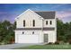 Two-story home with beige siding and a two-car garage at 8104 Haidas Ave # 036, Charlotte, NC 28214