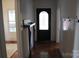 Entryway features hardwood floors, decorative front door and coat hooks at 436 E Oakwood Ave, Albemarle, NC 28001
