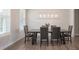 Dining room with hardwood floors and chandelier at 1180 Weir Ct, Fort Mill, SC 29708