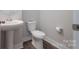 Simple half bathroom with pedestal sink at 1180 Weir Ct, Fort Mill, SC 29708