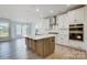 Well-appointed kitchen with stainless steel appliances, island, and sleek modern design at 2008 Embassy Ct # 45, Charlotte, NC 28213