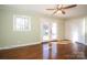 Cozy bedroom featuring hardwood floors, natural light, and closet space at 611 Greenbriar Ave, Rock Hill, SC 29730