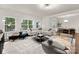 Bright living room with large windows and comfortable furnishings at 6034 Jepson Ct, Charlotte, NC 28214