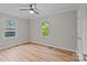 Spacious bedroom with two windows and ceiling fan at 4972 Mayble St, Catawba, NC 28609