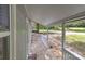 Covered front porch with view of yard at 4972 Mayble St, Catawba, NC 28609
