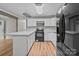 Modern kitchen with white cabinets and island at 4972 Mayble St, Catawba, NC 28609