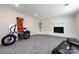 Finished basement recreation area with a fireplace at 1762 Old Carter St, Lancaster, SC 29720