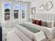 Bright bedroom with large windows, neutral decor, a comfortable bed, and stylish accents for a relaxing retreat at 459 Blairhill Rd # 02, Charlotte, NC 28217