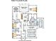 First floor plan featuring a three-car garage, kitchen, three bedrooms, and owner's suite at 1228 Sage Pine Cir # 12, Clover, SC 29710