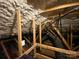 Energy-efficient attic with spray foam insulation in exposed rafters and beams at 3524 Tully Ave, Kannapolis, NC 28081