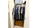 Organized closet with hanging clothes and dresser at 3524 Tully Ave, Kannapolis, NC 28081