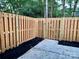 Private backyard with wooden fence and patio at 3178 Heathstead Pl, Charlotte, NC 28210