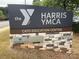 Harris YMCA Cato Education Center sign at 3178 Heathstead Pl, Charlotte, NC 28210