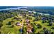 Aerial view of lakefront property with golf course at 332 Canvasback Rd, Mooresville, NC 28117