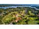 Aerial view of lakefront community with golf course at 332 Canvasback Rd, Mooresville, NC 28117