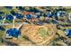 Aerial view of a golf course with houses nearby at 332 Canvasback Rd, Mooresville, NC 28117