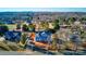 Aerial view of a new construction home, showing the house and surrounding neighborhood at 332 Canvasback Rd, Mooresville, NC 28117