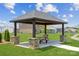 Stone gazebo with picnic table, offering a shaded community space at 335 Bezelle Ave, York, SC 29745