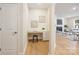 This is an office nook with a built in desk and shelving at 225 English Arbor Dr # 13, Fort Mill, SC 29715