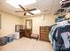 Basement bedroom with ample closet space and dresser at 2594 Knoll Ridge Ct, Hickory, NC 28602