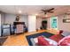 Finished basement with home office and seating area at 2594 Knoll Ridge Ct, Hickory, NC 28602