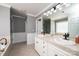 Elegant bathroom with double sinks, soaking tub, and separate shower at 2594 Knoll Ridge Ct, Hickory, NC 28602