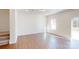 Bright dining area with hardwood flooring and access to backyard at 3558 Nimbell Rd, Monroe, NC 28110