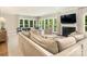Spacious living room boasts a fireplace and ample natural light at 1218 Wareham Ct, Charlotte, NC 28207