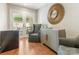 Cozy office space with French doors opening to a patio at 1218 Wareham Ct, Charlotte, NC 28207
