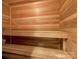 Relaxing sauna with light wood walls and built-in bench at 1218 Wareham Ct, Charlotte, NC 28207