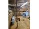 Unfinished basement with concrete floor and support beams at 2222 19Th Ne Ave, Hickory, NC 28601