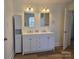 Double vanity bathroom with updated fixtures at 2222 19Th Ne Ave, Hickory, NC 28601