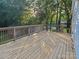 Spacious wooden deck overlooks backyard at 2222 19Th Ne Ave, Hickory, NC 28601