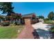 Brick community building with patio and landscaping at 859 Irish Creek Dr, Landis, NC 28088