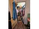 Full-length closet with double hanging rods and shelving at 735 Ned Marsh Rd, Salisbury, NC 28146