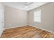 Light and airy bedroom with wood-look flooring at 1528 28Th Street Se Pl, Hickory, NC 28602