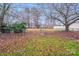 Large backyard with chain link fence and mature trees at 2515 Winterfield Dr, Gastonia, NC 28056